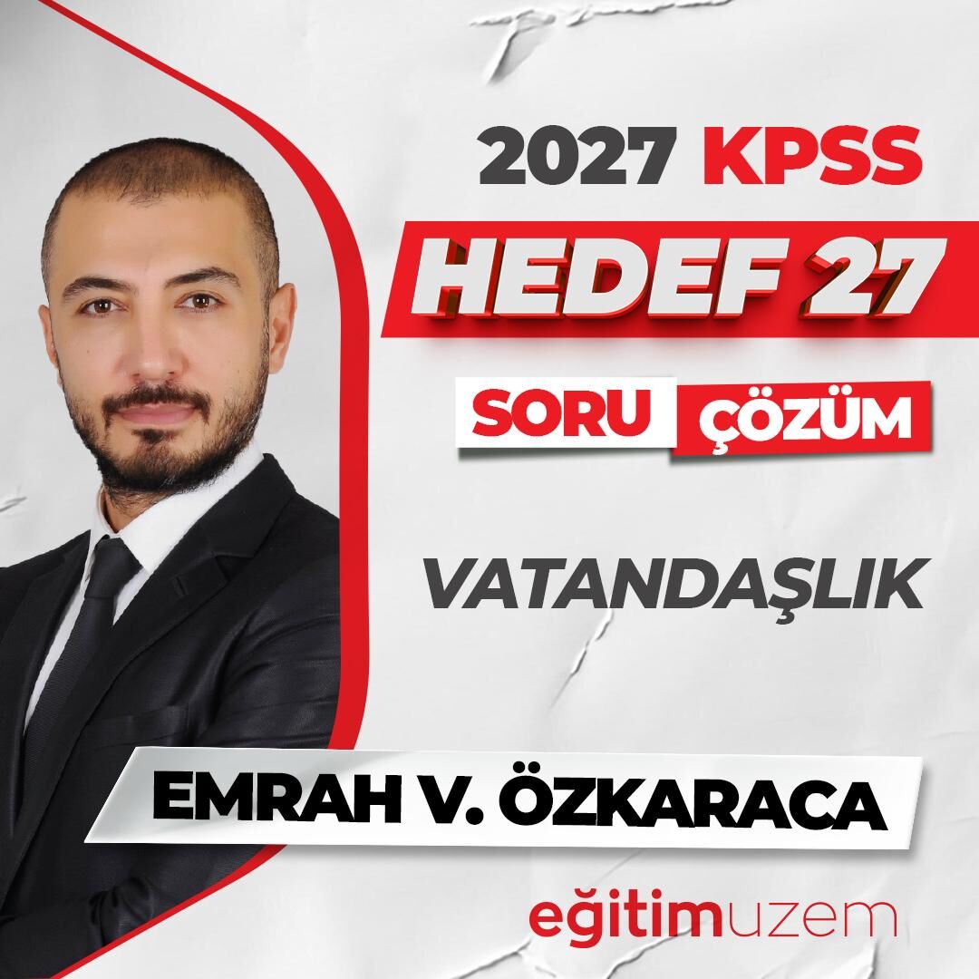 HEDEF 27 VATANDAŞLIK CANLI SORU ÇÖZÜM PAKETİ