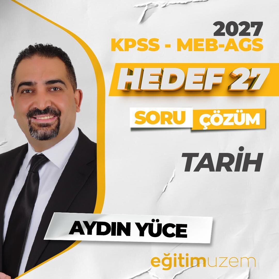 HEDEF 27 TARİH CANLI SORU ÇÖZÜM PAKETİ