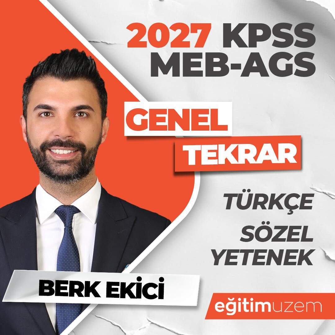 2027 KPSS-MEB-AGS TÜRKÇE-SÖZEL YETENEK GENEL TEKRAR CANLI DERS