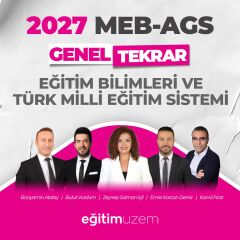 2027 MEB-AGS EĞİTİM BİLİMLERİ VE TÜRK MİLLİ EĞİTİM SİSTEMİ GENEL TEKRAR CANLI DERS