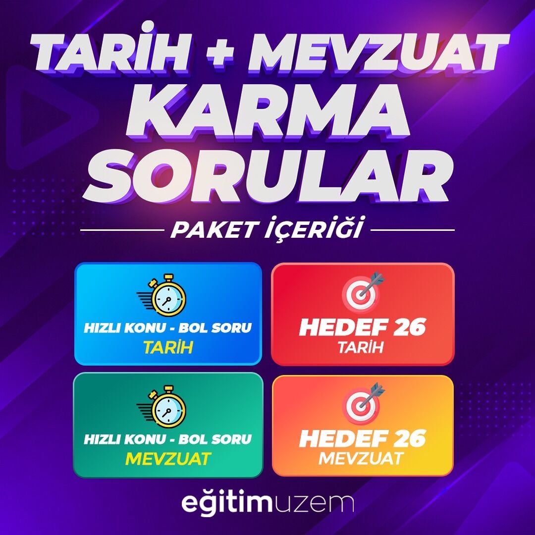 TARİH+MEVZUAT  KARMA SORULAR